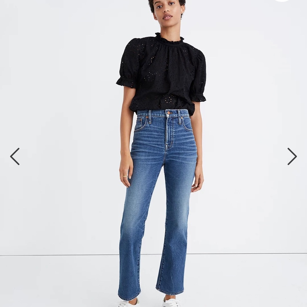 Madewell slim Demi boot jeans Sundale wash 24